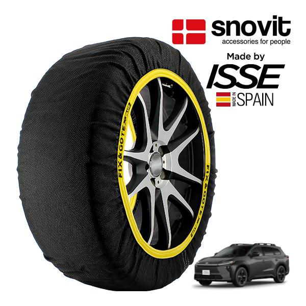 snovit正規品 ISSE製造 トヨタ bZ4Xツーリング Z ZAA-XEAM12 235/60R18 18インチ フロント スノーソックス 布製 タイヤ 