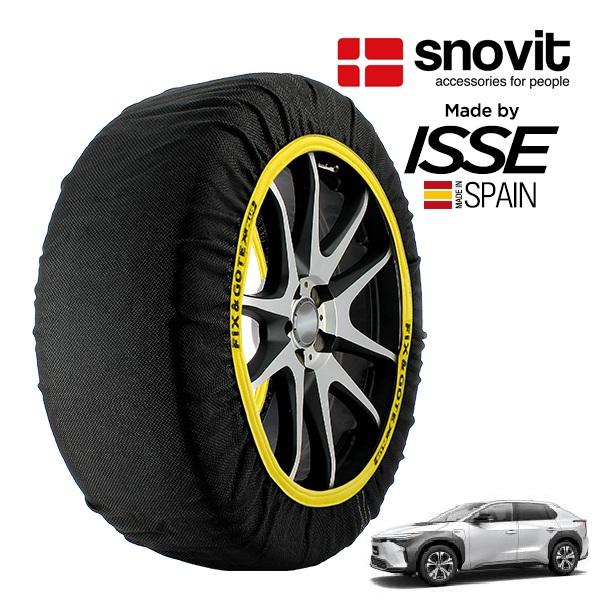 snovit正規品 ISSE製造 SNOW SOCKS トヨタ bZ4X XEAM10 235/60R18 18インチ フロント スノーソックス 布製 タイヤ 