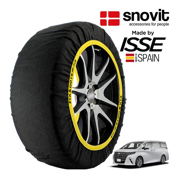 snovit正規品 ISSE製造 トヨタ アルファード Z 3BA-AGH45W 225/60R18 18インチ 4WD スノーソックス 布 タイヤ チェーン 