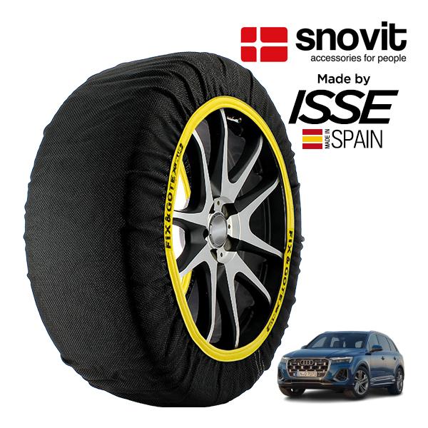 snovit正規品 ISSE製造 アウディ Q7 50TDI クワトロ Sライン 3DA-4MCVMA 285/45R20 20インチ 4WD スノーソックス 