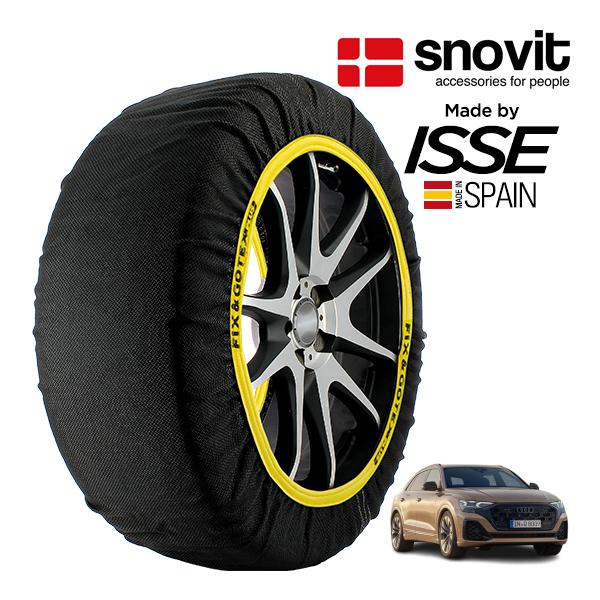 snovit正規品 ISSE製造 アウディ Q8 55TFSI クワトロ Sライン 3AA-F1DCBL 285/40R22 22インチ 4WD スノーソックス