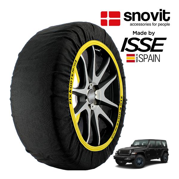 snovit正規品 ISSE製造 ジープ ラングラーアンリミテッド 85thアニバーサリー JL20L 255/75R17 17インチ 4WD スノーソックス 