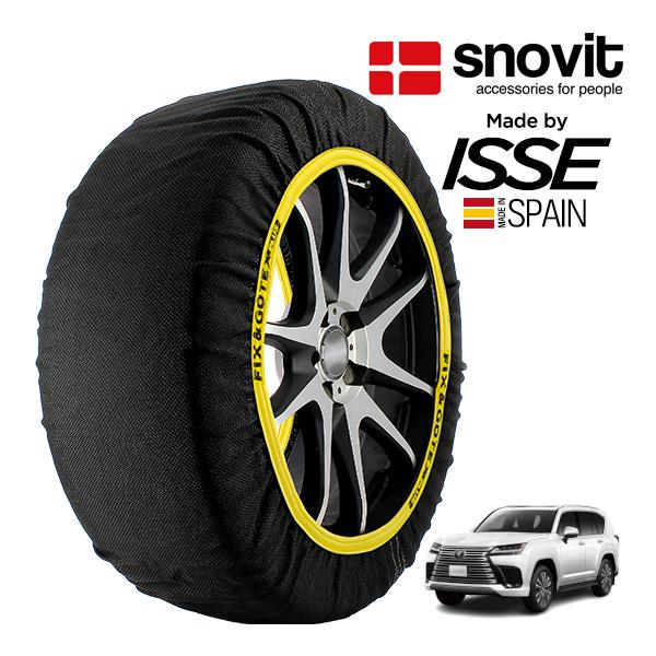 snovit正規品 ISSE製造 レクサス LX LX600 オーバートレイル+ 3BA-VJA310W 265/65R18 18インチ 4WD スノーソックス