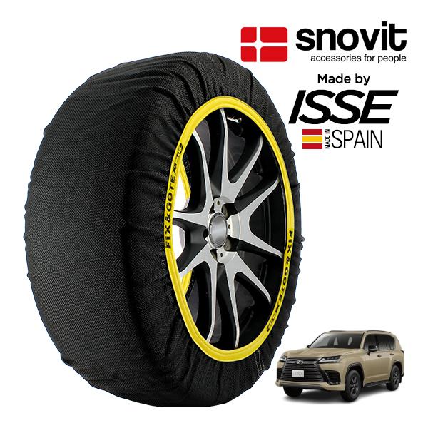 snovit正規品 ISSE製造 レクサス LX LX700h オーバートレイル+ 5AA-VJH310W 265/65R18 18インチ 4WD スノーソック