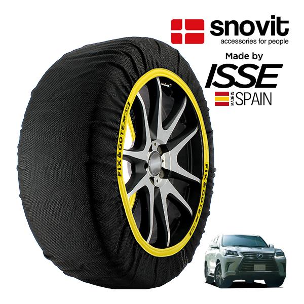 snovit正規品 ISSE製造 SNOW SOCKS レクサス LX URJ201W 285/50R20 20インチ 4WD スノーソックス 布製 タイヤ チ
