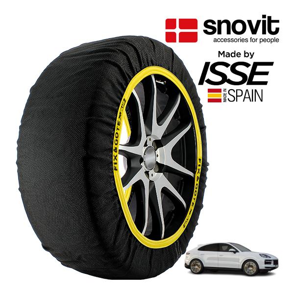snovit正規品 ISSE製造 ポルシェ カイエンクーペ S E-ハイブリッド 3LA-E3RNA 295/45R20 20インチ 4WD スノーソックス 布