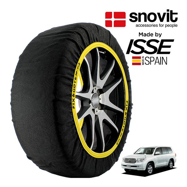 snovit正規品 ISSE製造 SNOW SOCKS トヨタ ランドクルーザー UZJ200W 285/60R18 18インチ 4WD スノーソックス 布製 