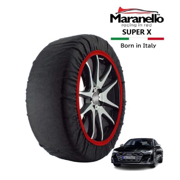 Maranello正規品 スノーソックス アウディ S7 スポーツバック ベースグレード 3AA-F2DKMA 4WD 255/40R20 20インチ SUPE