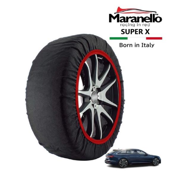 Maranello正規品 スノーソックス アウディ A6 アバント 55TFSI クワトロ Sライン 3AA-F2DLZ 4WD 245/45R19 19インチ