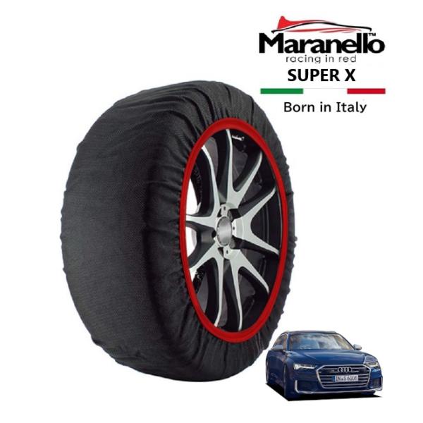 Maranello正規品 スノーソックス アウディ S6 アバント ベースグレード 3AA-F2DKML 4WD 255/40R20 20インチ SUPER X
