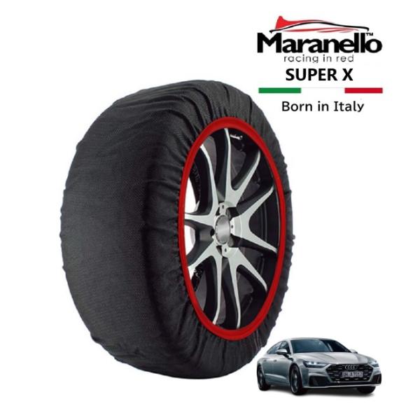Maranello正規品 スノーソックス アウディ A7 スポーツバック 55TFSI クワトロ S 3AA-F2DLZS 4WD 255/40R20 20イン