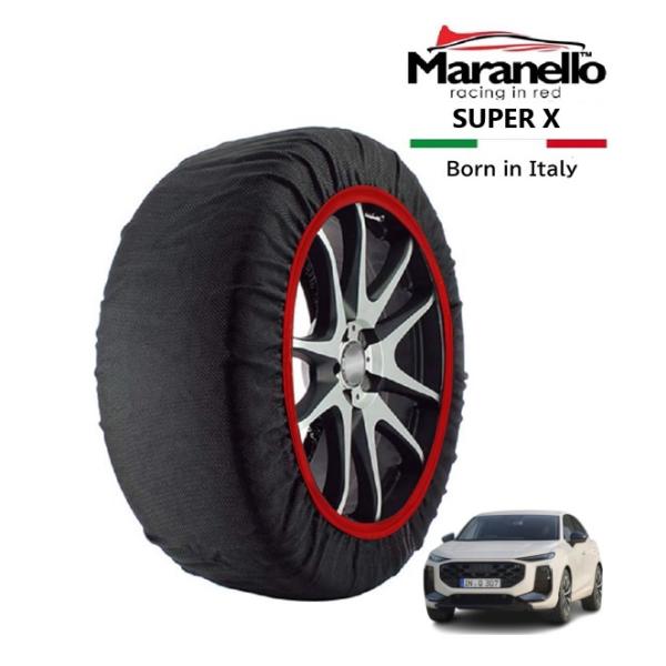 Maranello正規品 スノーソックス アウディ Q3スポーツバック TFSI 110kw 3AA-FJ15 フロント 235/55R18 18インチ SUP