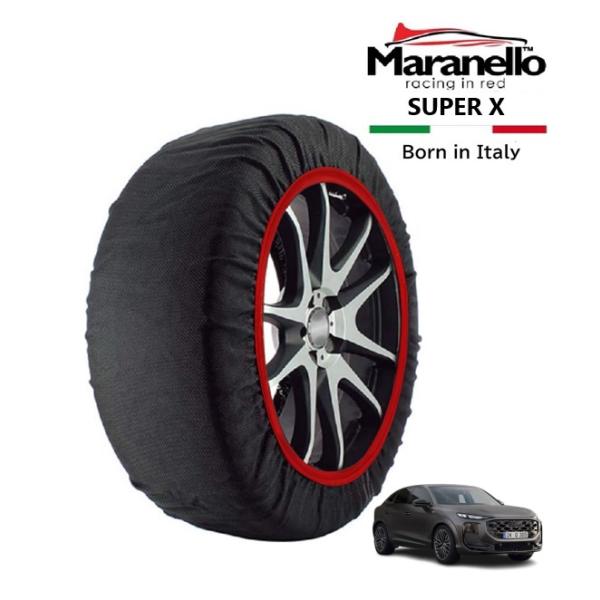 Maranello正規品 スノーソックス アウディ Q3スポーツバック マットエディション 3BA-FJ20 4WD 255/40R20 20インチ SUPER