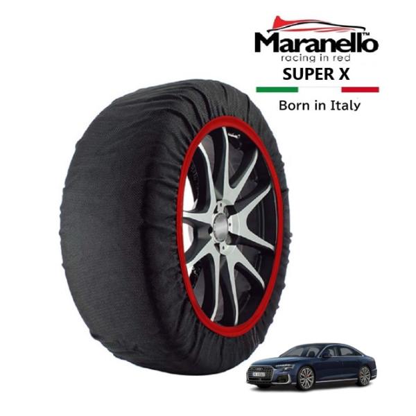 Maranello正規品 スノーソックス アウディ A8 ファイナルエディション 3AA-F8CZSA 4WD 265/35R21 21インチ SUPER X 