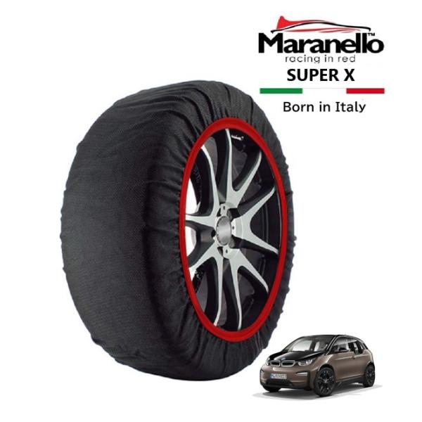 Maranello正規品 スノーソックス BMW i3 ベースグレード ZAA-8P00 リア 155/70R19 19インチ SUPER X 布製 タイヤ チ