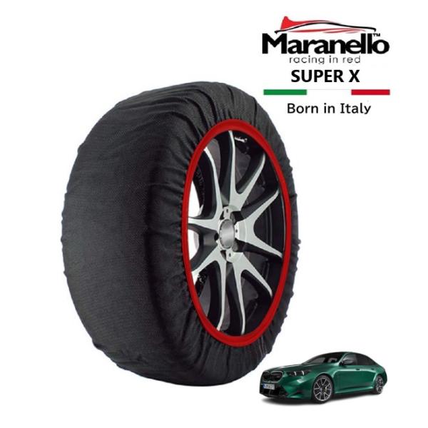 Maranello正規品 スノーソックス BMW M5 ベースグレード 3LA-82FK44 4WD 295/35R21 21インチ SUPER X 布製 タイ