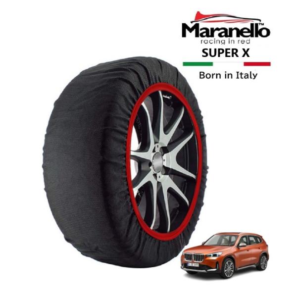 Maranello正規品 スノーソックス BMW X1 xDrive 20d Mスポーツ 3CA-42EG20 4WD 225/55R18 18インチ SUPE