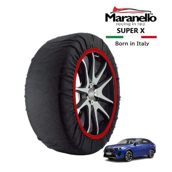 Maranello正規品 スノーソックス BMW X2 sDrive 20i Mスポーツ 3AA-22GM15 4WD 245/45R19 19インチ SUPE