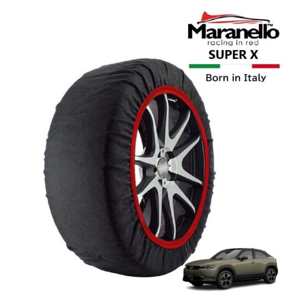 Maranello正規品 スノーソックス マツダ MX-30ロータリーEV ベースグレード 3LA-DR8V3R フロント 215/55R18 18インチ SU