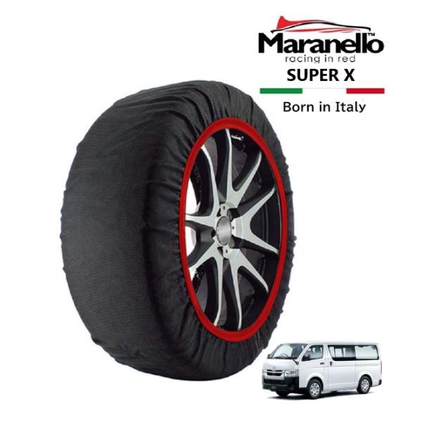 Maranello正規品 スノーソックス マツダ ボンゴブローニイバン DX 3DF-GDH206M 4WD 195/80R15 15インチ SUPER X 布