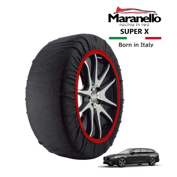 Maranello正規品 スノーソックス ボルボ S90 リチャージ アルティメット T8 AWD 5LA-PB420P2A 4WD 245/40R20 20イ