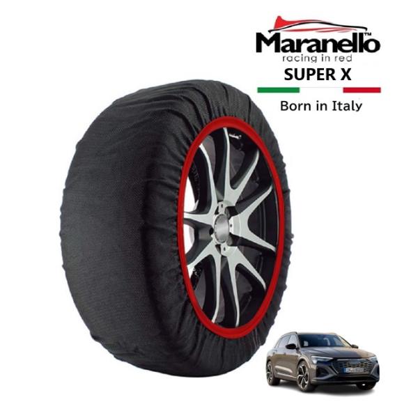Maranello正規品 スノーソックス アウディ Q8 e-tron 55e-トロン クワトロ Sライン ZAA-GEEDE 4WD 255/50R20 20