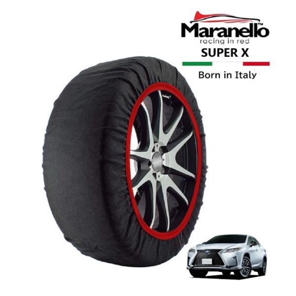 Maranello正規品 スノーソックス レクサス RX450h Fスポーツ GYL20W フロント 235/55R20 20インチ SUPER X 布 タイヤ