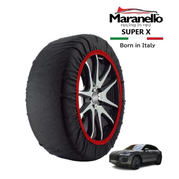Maranello正規品 スノーソックス ポルシェ カイエンクーペ ターボ E-ハイブリッド 3LA-E3RRA 4WD 315/40R21 21インチ SUP