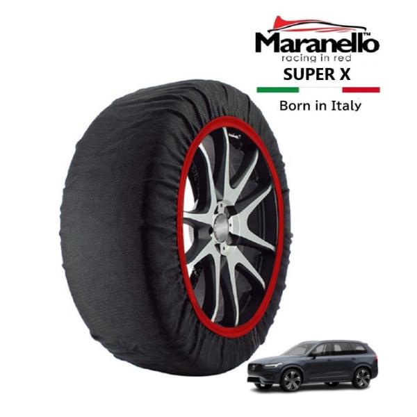 Maranello正規品 スノーソックス ボルボ XC90 アルティメット B5 アクティブ 5AA-LB420TXCM2A 4WD 275/45R20 20イ