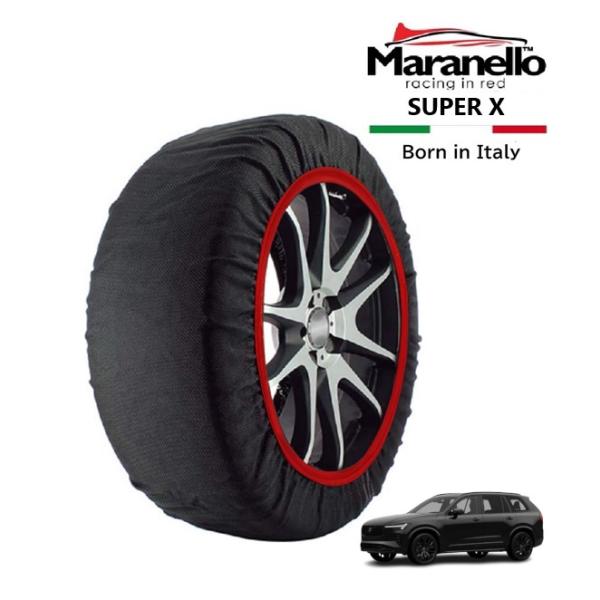 Maranello正規品 スノーソックス ボルボ XC90 ウルトラ T8 AWD ハイブリッド 5LA-LB420XCP2 4WD 275/40R21 21イ