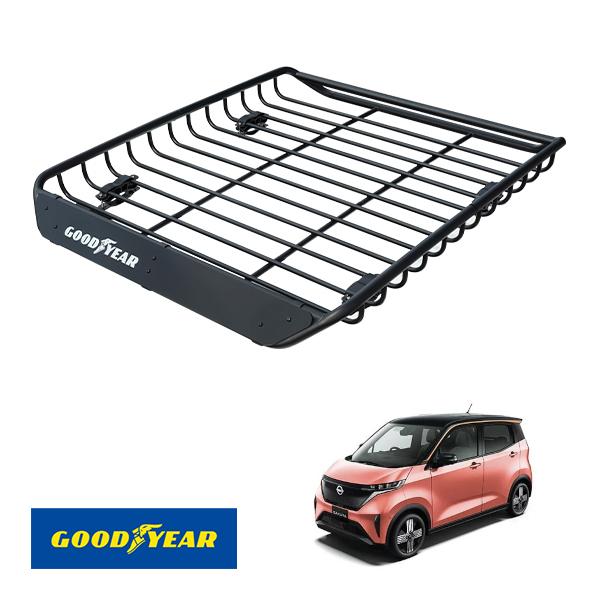 GOODYEAR正規品 スチール ルーフラック MEGA PRO 日産 サクラ B6AW