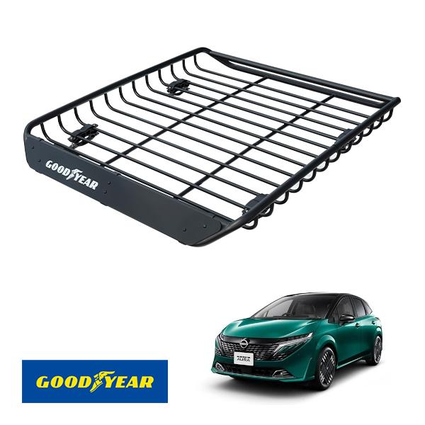 GOODYEAR正規品 スチール ルーフラック MEGA PRO 日産 ノートオーラ