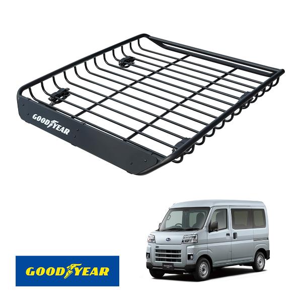 GOODYEAR正規品 スチール ルーフラック MEGA PRO スバル サンバーバン 