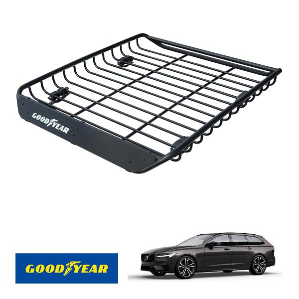 GOODYEAR正規品 スチール ルーフラック MEGA PRO ボルボ V90 PB PD 
