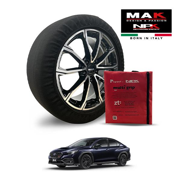 MAK正規品 NPK スノーソックス LIGHT 245/35R19 19インチ 布製 タイヤ チェーン 非金属 スバル WRX S4 STIスポーツシャープ 