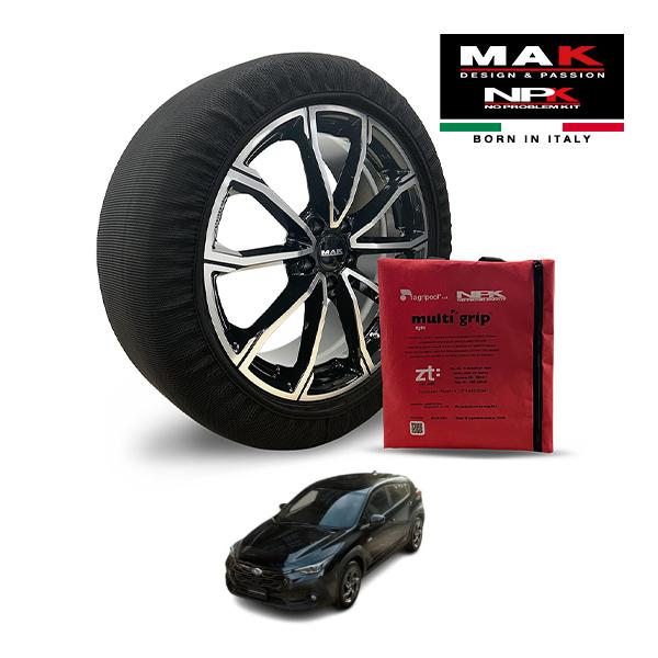 MAK正規品 NPK スノーソックス LIGHT 225/55R18 18インチ 布製 タイヤ