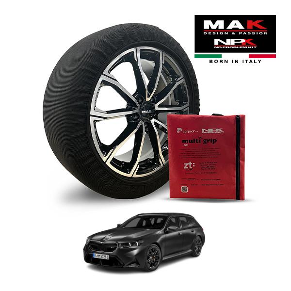 MAK正規品 NPK スノーソックス LIGHT 295/35R21 21インチ 布製 タイヤ チェーン 非金属 EU製 BMW M5 M5ツーリング 3LA-