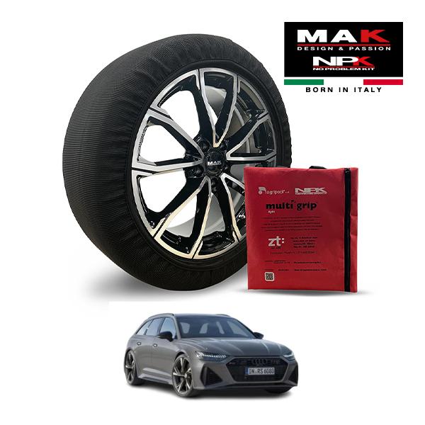 MAK正規品 NPK スノーソックス LIGHT 275/35R21 21インチ 布製 タイヤ チェーン アウディ RS6 アバント パフォーマンス RS 3A