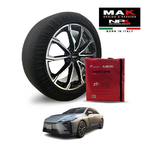 MAK正規品 NPK スノーソックス LIGHT 235/55R19 19インチ 布製 タイヤ チェーン 非金属 EU製 レクサス ES ES350h 6AA-