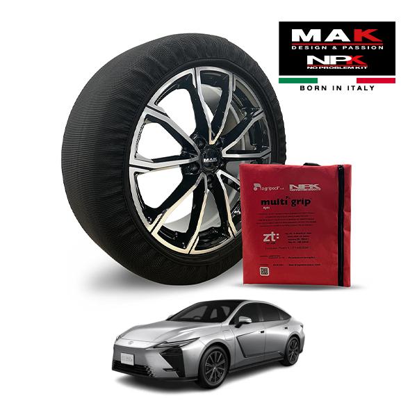 MAK正規品 NPK スノーソックス LIGHT 235/55R19 19インチ 布製 タイヤ チェーン 非金属 EU製 レクサス ES ES350e ZAA-