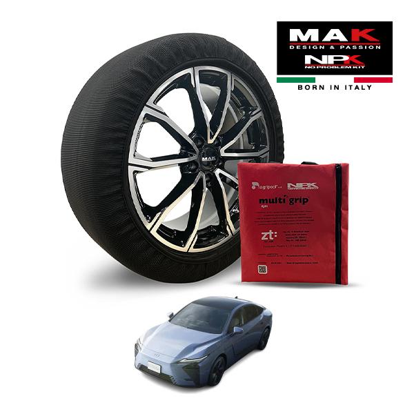 MAK正規品 NPK スノーソックス LIGHT 235/55R19 19インチ 布製 タイヤ チェーン 非金属 レクサス ES ES500e バージョンL Z