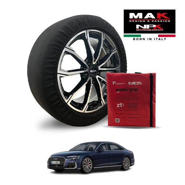 MAK正規品 NPK スノーソックス LIGHT 265/35R21 21インチ 布製 タイヤ チェーン アウディ A8 ファイナルエディション 3AA-F8C
