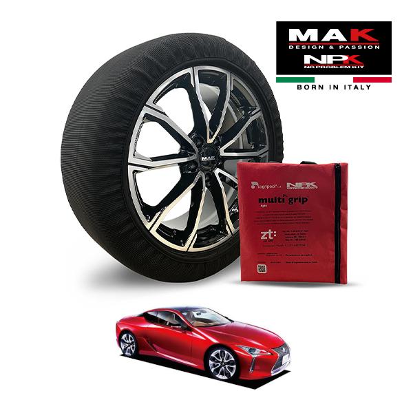 MAK正規品 NPK スノーソックス LIGHT 275/35R21 21インチ 布製 タイヤ チェーン 非金属 レクサス LC LC500 Sパッケージ 5B