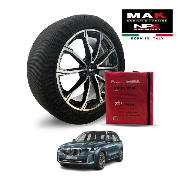 MAK正規品 NPK スノーソックス LIGHT 315/35R21 21インチ 布製 タイヤ チェーン BMW X5 M60i xDrive トラックパッケー