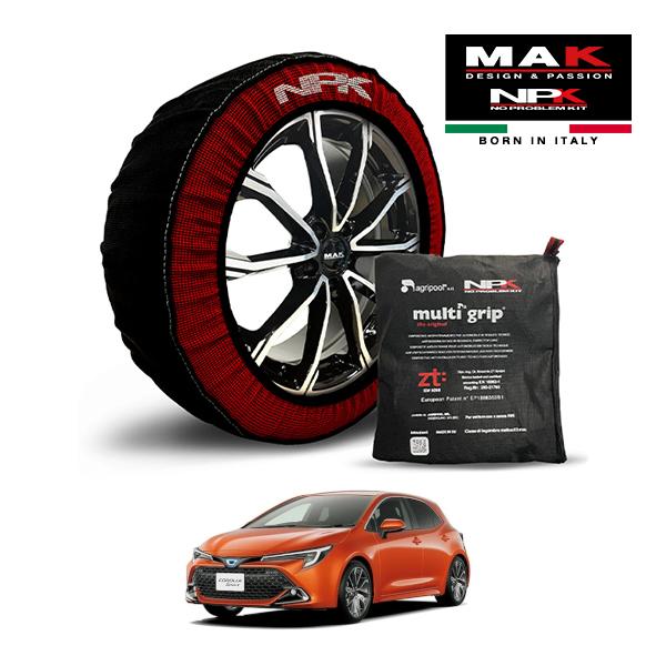 MAK正規品 NPK スノーソックス ORIGINAL 225/40R18 18インチ 布製 タイヤ チェーン トヨタ カローラスポーツ G Z 6AA-ZWE