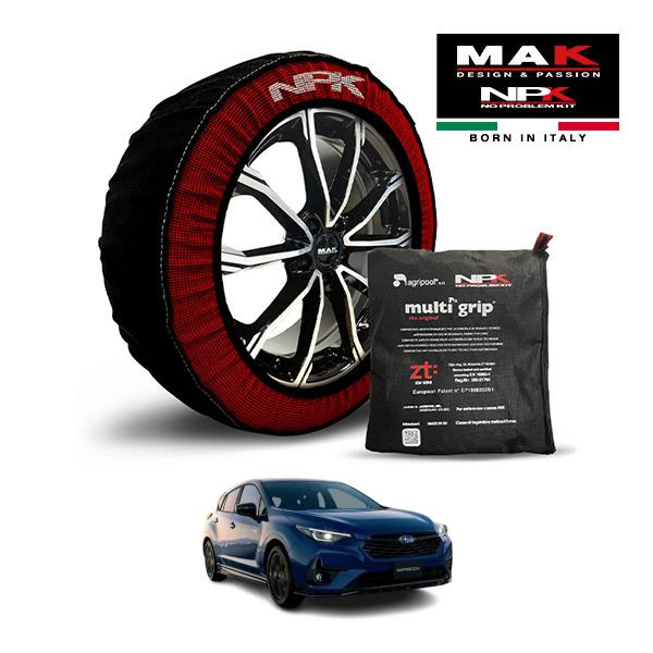 MAK正規品 NPK スノーソックス ORIGINAL 205/50R17 17インチ 布製 タイヤ チェーン スバル インプレッサ ST STIパフォーマンス