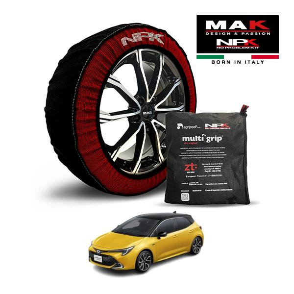 MAK正規品 NPK スノーソックス ORIGINAL 225/40R18 18インチ 布製 チェーン トヨタ カローラスポーツ G Z エレガンス 6AA-Z