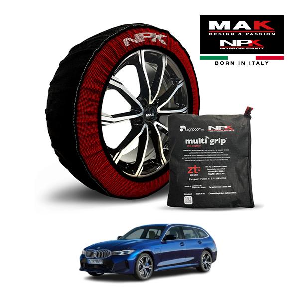 MAK正規品 NPK スノーソックス ORIGINAL 255/35R19 19インチ 布製 タイヤ チェーン BMW 3シリーズ M340i xDrive リ
