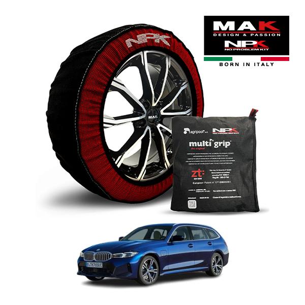 MAK正規品 NPK スノーソックス ORIGINAL 255/35R19 19インチ 布製 チェーン BMW 3シリーズ 320d xDriveツーリング シ