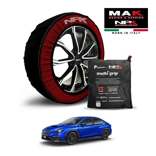 MAK正規品 NPK スノーソックス ORIGINAL 245/40R18 18インチ 布製 タイヤ チェーン 非金属 EU製 スバル WRX S4 GT-H 